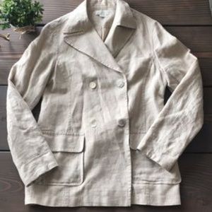 Vintage Double Breasted Linen Blazer by Express